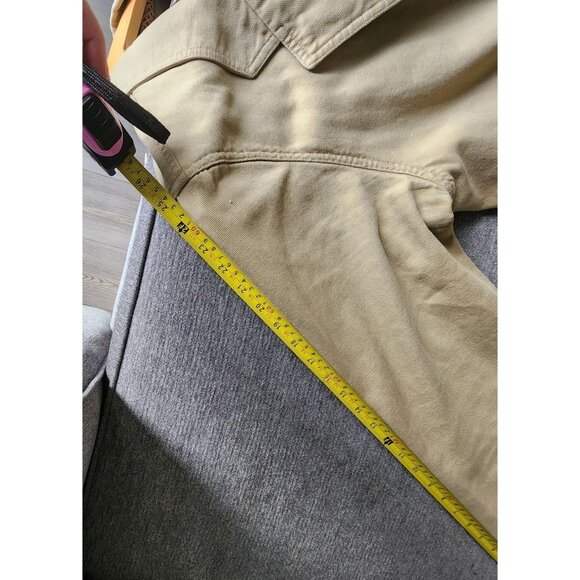 Orvis Men Vintage Elbow Patch Fishing Hunting Button Down Jacket Size Med Tall - Picture 10 of 13